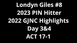 Londyn Giles GJNC 2022