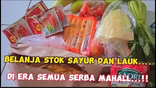 BELANJA STOK SAYURAN | DAILY VLOG IBU RUMAH TANGGA