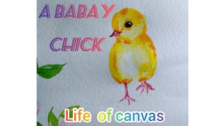 How to draw a baby chick🐥