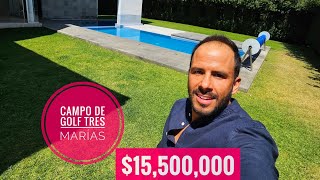 Se vende Casa con alberca en el campo de Golf Tres Marías, Morelia, Michoacán. 🏡🔝🌄