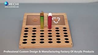 RECHI |Custom Counter Acrylic Display Factory| Acrylic E Cigarette Retail POS Display Stand