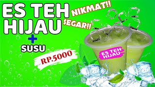 IDE JUALAN!! ES TEH HIJAU SUSU LARIS MANIS