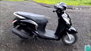 Yamaha Fascino Walkaround, Start-up and Exhaust Note | carnama