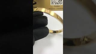 Yellow Gold Love Bracelet Brushed Finish Copy B6077017  #18kbracelet #cartierbracelet #cartier