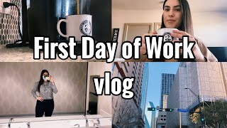 FIRST DAY OF WORK VLOG: working as a law clerk