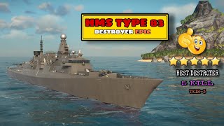 HMS TYPE 83 | 5 KILL BEST DESTROYER TIER-3 | MODERN WARSHIPS @Ayazgaming652