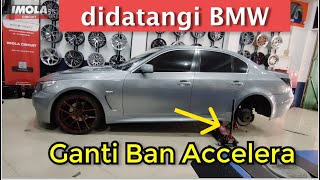 BMW aja Kalau Ganti Ban Ke Imola Circuit Gresik Pakai Ban Accelera Semi Slik