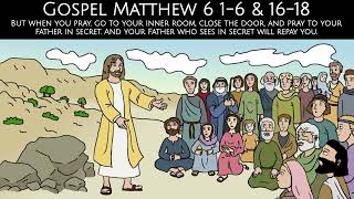 Reflection for Children | Gospel Matthew 6 1-6 & 16-18  | 19 June 2024