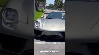 LOUD downshifts in Porsche 918 with Boden Autohaus exhaust #porsche #porsche918 #automobile #exhaust