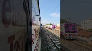 Bardhaman Main Line Pink Color EMU Furious Crossing #shorts #viral