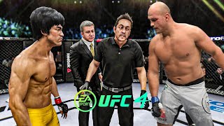 Bruce Lee vs Junior Dos Santos   EA Sports UFC 4   Bruce Lee Fight Club 🔥🐲