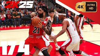 NBA 2K25 =My Career= [PC] (4K) EP174 {4th Year} {Key Game} {Bulls @ Rockets}