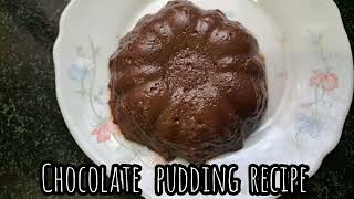 Chocolate Pudding recipe | Nutella Chocolate pudding | 4 ingredients chocolate pudding