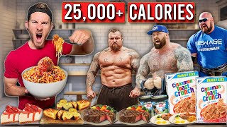 Eating 2x The World's Strongest Man's Diet.. in ONE DAY!