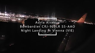 Adria Airways Hard Landing in Vienna During Rain