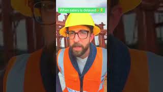 When salary is delayed💰#adamrose #construction #funny #short #shorts #shortvideo