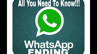 WhatsApp Ending || All You Need To Know || ZERUS-THE PROFESSIONALS