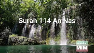 Surah 114. An Nas Mishary Alafasy. Kids Education learning Quran.