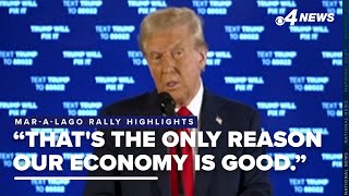 Donald Trump says that he is the reason the economy is good