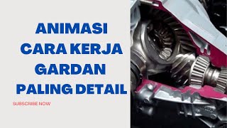 #gardan ANIMASI CARA KERJA GARDAN PALING DETAIL | Bevel Gear | Roda Gigi Miring |