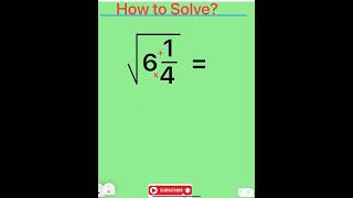 📌➡️ #fun #math #algebra #for #you #youtubeshorts ❗️Solve this Radical Mixed Number!!❗️✏️📌