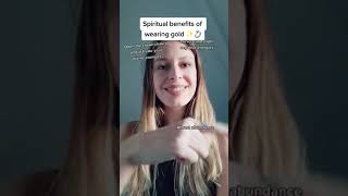 Spiritual Benefits of Wearing Gold #shorts