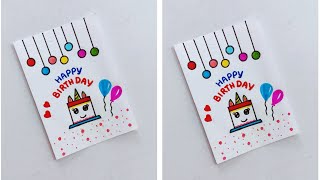 Birthday card making/plain paper birthday card/happy birthday greeting card/birthday greeting card