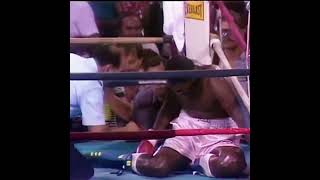 Mike Tyson knocks out Joe Frazier's son Marvis Frazier in 28 seconds