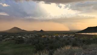 Haboob from Scenic Lookout on Shea Blvd in Fountain Hills - 9-6-2014