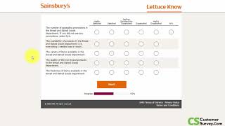 The Sainsbury's Customer Satisfaction Survey | 2020