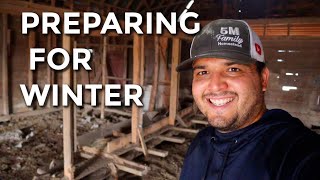 Getting The Barn Ready For Winter - Not Getting Caught Off Guard Again