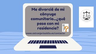 Hoy a las 20h en DIRECTO. Tarjeta de familiar comunitario y divorcio, separación