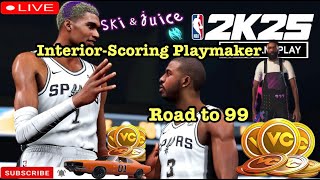 🛑2k25 7'0 BIG MAN WE OUT SIDE ROAD TO 99 2000 SUB GIVEAWAY #2k25 #giveaway  #youtubeshorts