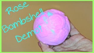 LUSH Rose Bombshell Bath Bomb | Demo and Review