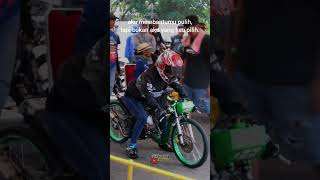 🥀 #rizkigms #dragbike #masukberanda #balapmotor #jokicewek #pembalapwanita #shorts #viralvideo #155