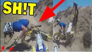 BROKE BOTH HANDS!! DIRT BIKE WRECK!!!