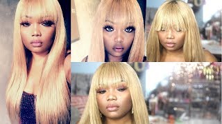 HOW TO CUT BANGS USING A CLOSURE WIG | DIY