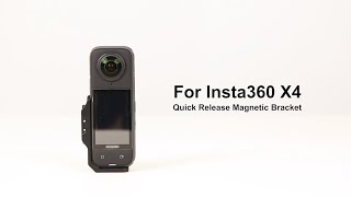 For Insta360 X4 / X3 Hepail Horizontal And Vertical Shooting Quick Release Metal Magnetic Bracket