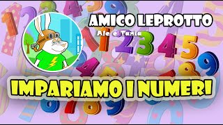 IMPARIAMO I NUMERI per bambini - Con Amico Leprotto