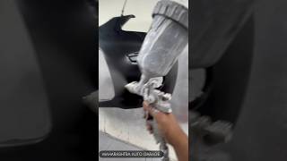 HOW TO SPRAY S black on i10 bumper #Denting#Painting#Garage #automotive #Aurangabad#I10