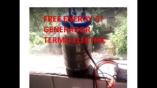 Solar Cell Free energy Generador termo eléctrico