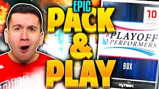 EPIC PLAYOFF PERFORMERS PACK N PLAY! NBA 2K17 MyTEAM PACK AND PLAY VS AfroPig23!