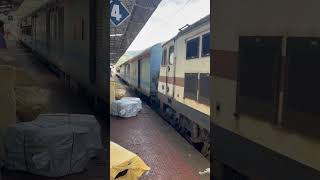 VSKP WAP7 powered Prashanthi Express arrives at Visakhapatnam