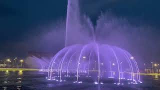 Dancing fountains in park view City Downtown Islamabad 🤩❤️