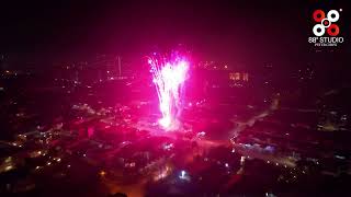 玉兔视角看烟花 巴生迎新春 Klang Firework 2023 - Drone 4K