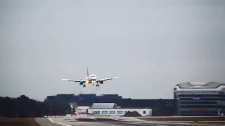 5 Minutes of stormy crosswind Landings