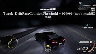 NFS Carbon: Pretend to be a professional drifter (Tweak_DriftRaceCollisionThreshold)