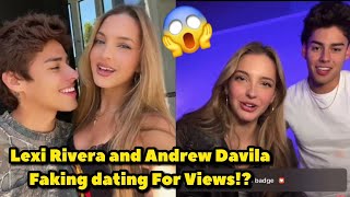 Lexi Rivera and Andrew Davila Exposed For Faking Their Relationship For Views!? 😨😱 #landrew