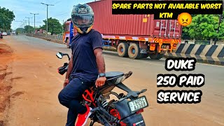 Ktm Duke 250 Paid service cost | ivlo expensive va 😳 | product price list in tamil