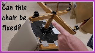 Fixing a Havertys dining chair (Douglas Furniture swivel - tilt- caster chair)